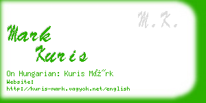 mark kuris business card